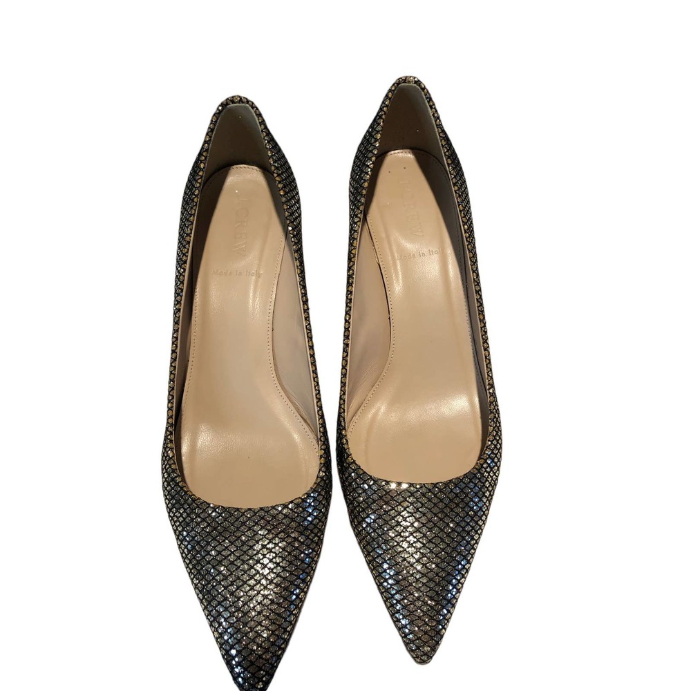 J. Crew Dulci Mermaid glitter pumps Size 8